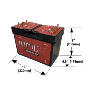 Ionic Lithium 12V Group 31 | 3000 CA | LiFePO4 Heavy Duty Diesel Starter Battery + Heater