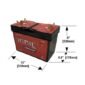 Ionic Lithium 12V Group 31 | 3000 CA | LiFePO4 Heavy Duty Diesel Starter Battery + Heater