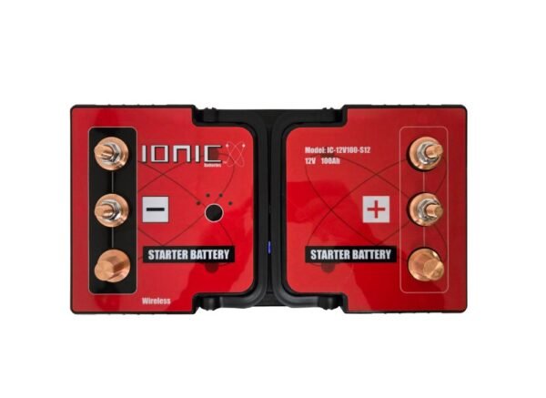 12v100h-starter-battery-top Ionic Lithium 12V Group 31 | 3000 CA | LiFePO4 Heavy Duty Diesel Starter Battery + Heater